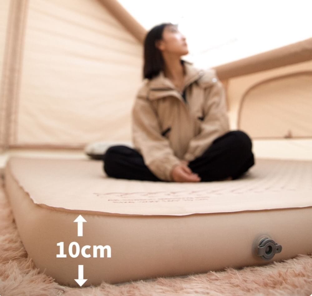 ที่นอนพองลมอัตโนมัติรุ่นใหม่ MOUNTAINHIKER สีกากี ขนาดคู่