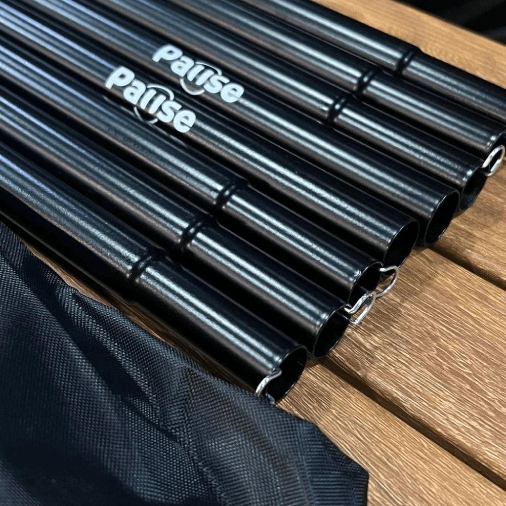 เสาเทอเรส PAUSE สีดำ 200 ซม. สีดำ (คู่)