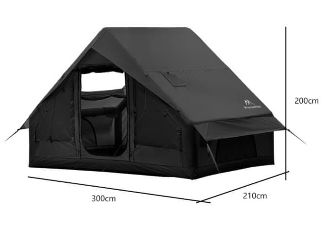 เต็นท์เสาลม MOUNTAINHIKER AIR POLE สีดำ