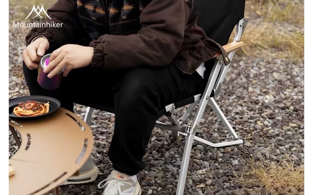 เก้าอี้พับอลูมิเนียม MOUNTAINHIKER JJ สีดำ_4