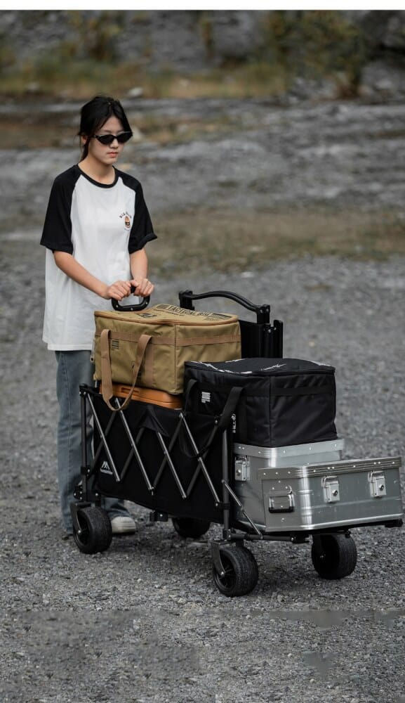 รถเข็นอเนกประสงค์ MOUNTAINHIKER สีดำ (เปิดหลังพับ)