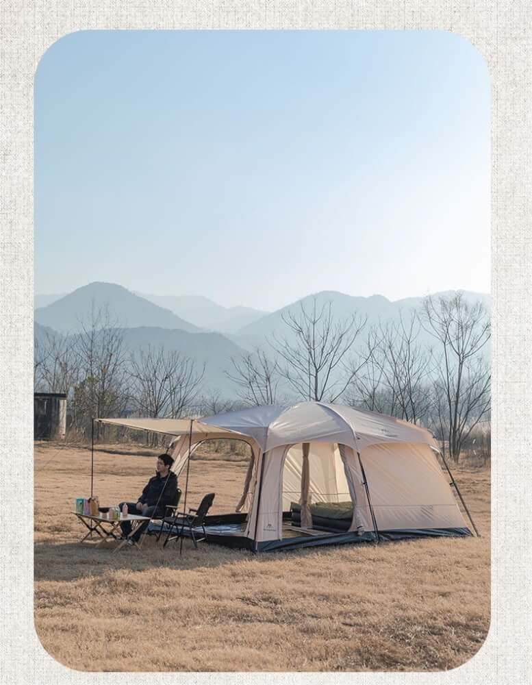 เต้นท์ครอบครัว MOUNTAINHIKER รุ่น STARFIELD ไซต์ XL สีกากี (2 ห้องนอน,1 ห้องนั่งเล่น)