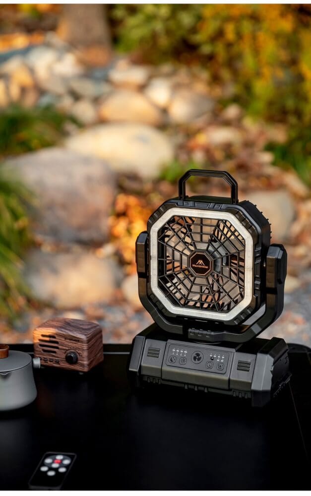 พัดลมพกพา MOUNTAINHIKER ไซเบอร์ตรอน,แบตเตอรี่ 20000 MAH,สีดำ