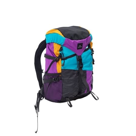 กระเป๋าเดินป่ากลางแจ้ง 35L  MOUNTAINHIKER สีม่วงฟ้า_0