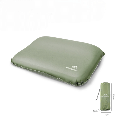 หมอนพองลมอัตโนมัติ MOUNTAINHIKER 46X30X12ซม. ,สีเขียว_0