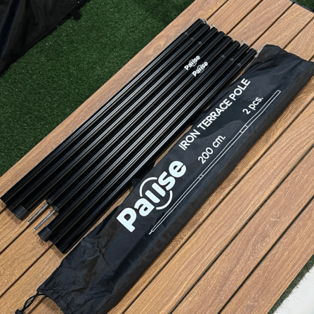 เสาเทอเรส PAUSE สีดำ 200 ซม. สีดำ (คู่)_1