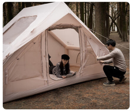 เต็นท์เสาลม MOUNTAINHIKER AIR POLE สีเบจ_1