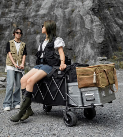 รถเข็นอเนกประสงค์ MOUNTAINHIKER สีดำ (เปิดหลังพับ)_1