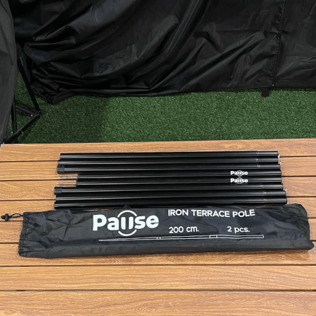 เสาเทอเรส PAUSE สีดำ 200 ซม. สีดำ (คู่)_2