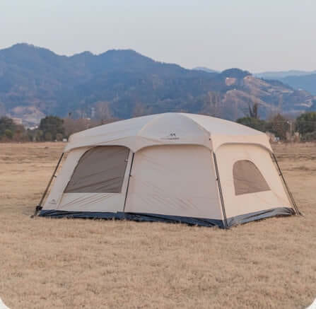 เต้นท์ครอบครัว MOUNTAINHIKER รุ่น STARFIELD ไซต์ XL สีกากี (2 ห้องนอน,1 ห้องนั่งเล่น)_3