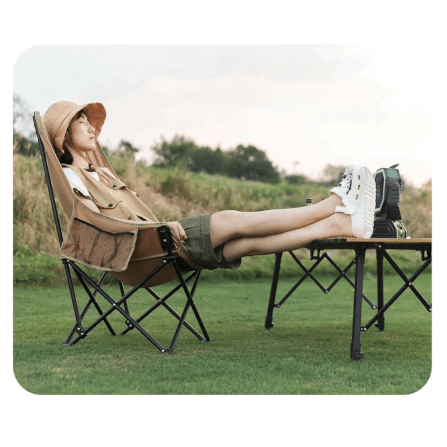 เก้าอี้พับพนักสูง MOUNTAINHIKER สีดำ_4