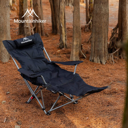 เก้าอี้สปริงปรับระดับ MOUNTAINHIKER รุ่น SPRING VELVET CHAIR 142X84X89 ซม. สีดำ_2