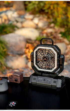 พัดลมพกพา MOUNTAINHIKER ไซเบอร์ตรอน,แบตเตอรี่ 20000 MAH,สีดำ_4