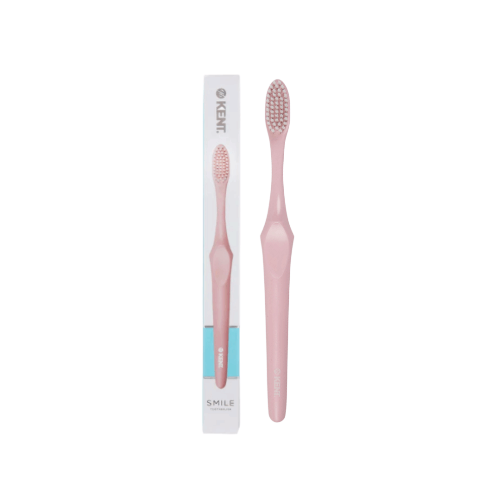 แปรงสีฟันขนนุ่มพิเศษ KENT SMILE ผสานซิลเวอร์ไอออน สีชมพู