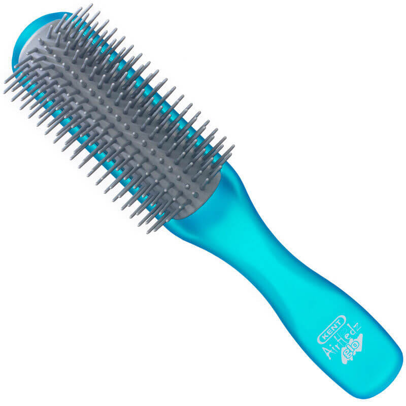 แปรงหวีผม ดีแทงเกิล KENT สีฟ้า รุ่น AHGLO01 - HALF ROUND DETANGLING BRUSH – อังกฤษ_7