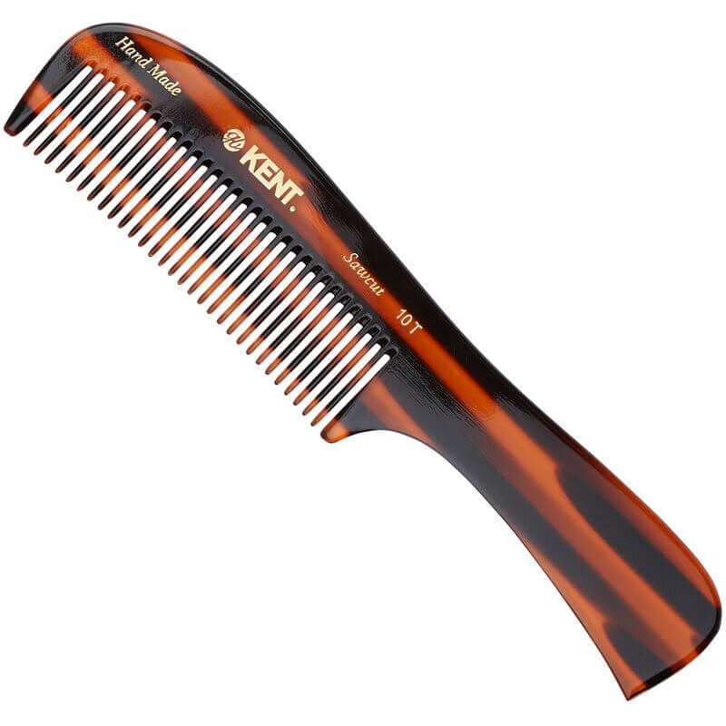 หวีด้าม KENT รุ่น 10T RAKE COMB – หวีซี่ห่างแฮนด์เมดจาก อะซิเตท ขนาด 19.9 ซม._0