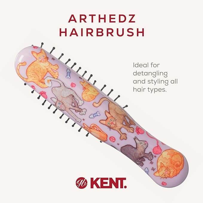 แปรงหวีผมเด็ก KENT รุ่น ARTHEDZ CATS BRUSHES ลายแมว