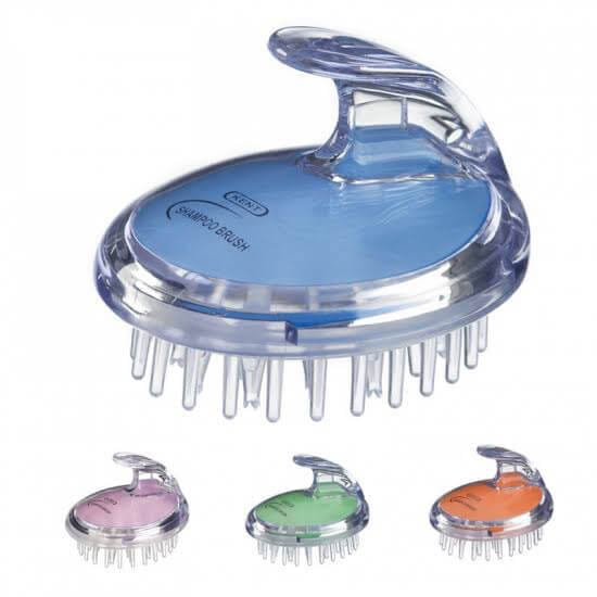แปรงสระผม KENT SHAMPOO AND SCALP MASSAGE BRUSH สีฟ้า