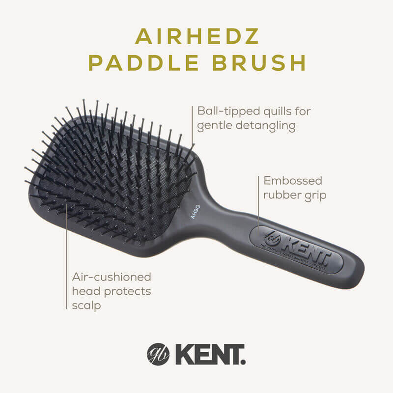 แปรงหวีผม KENT รุ่น AH9G &ndash; AIRHEDZ ขนาดกลาง ซี่ถี่ ปลายบอล