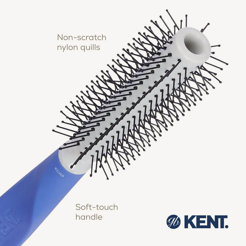 แปรงกลม KENT CREATE 40MM &ndash; ซี่ไนลอนปลายกลม ถนอมหนังศีรษะ สำหรับเป่าแห้งและจัดทรง
