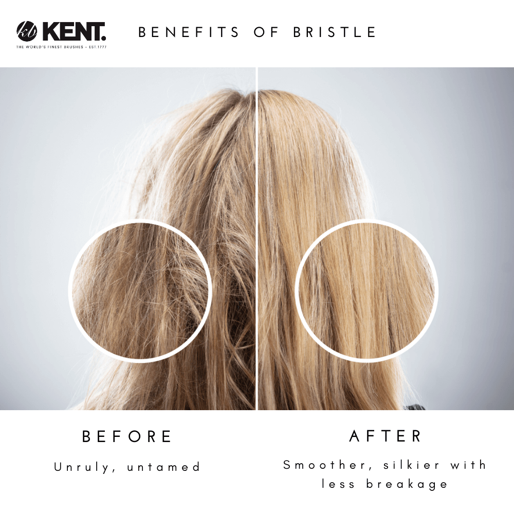 แปรงหวีผมไม้แท้ ขนาดเล็ก KENT รุ่น PF02 PERFECT FOR SMOOTHING"