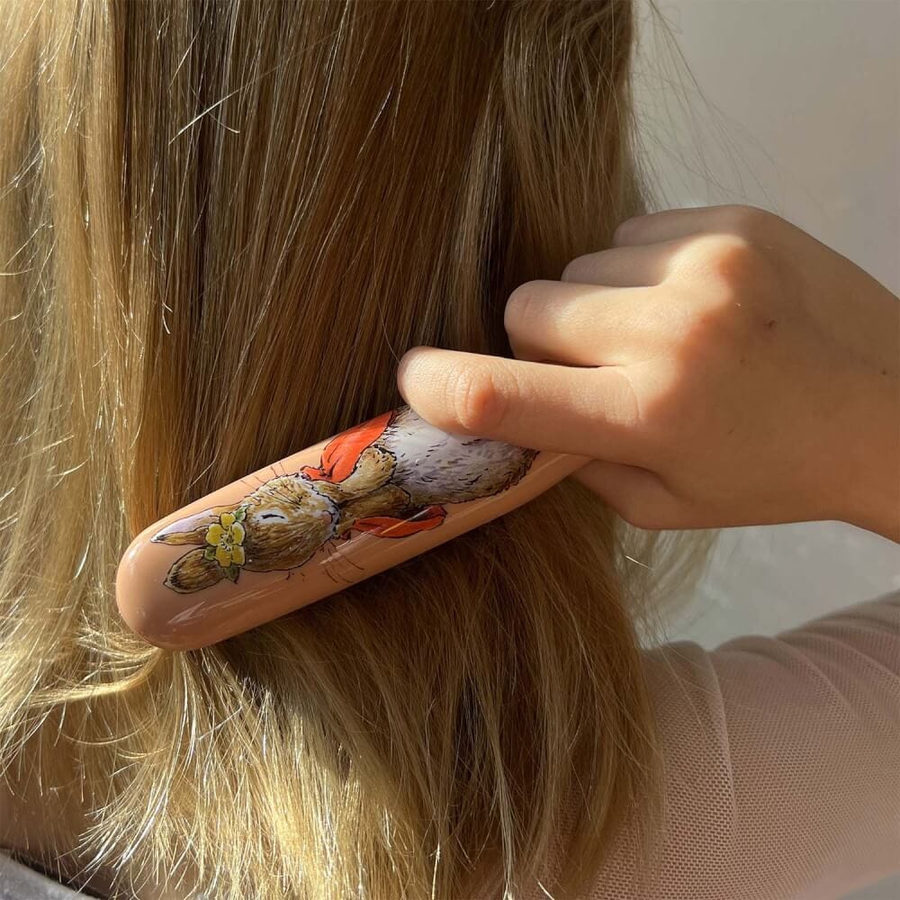 แปรงหวีผม KENT X PETER RABBIT™ ขนาดพกพา ลายกระต่าย สีชมพู_9