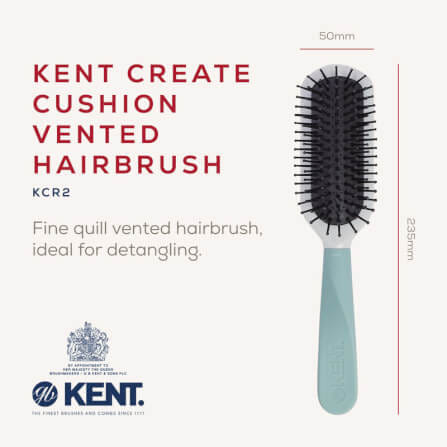 แปรงไดร์ผม KENT CREATE KCR2 CUSHION VENTED PADDLE สีเขียว_1