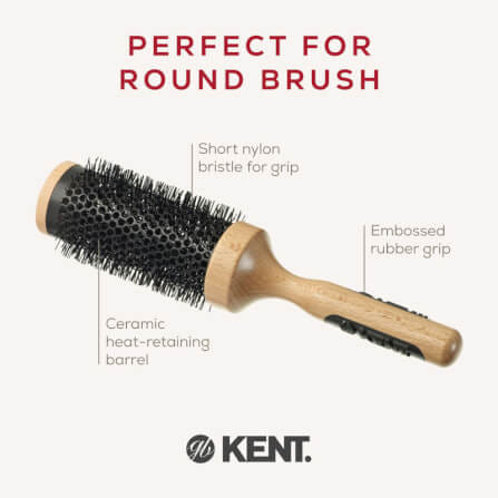 แปรงม้วนเซรามิก KENT รุ่น PF13 ขนาด 56 มม. สำหรับผมลอน_4