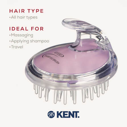 แปรงสระผม KENT SHAMPOO AND SCALP MASSAGE BRUSH สีม่วงอ่อน_5