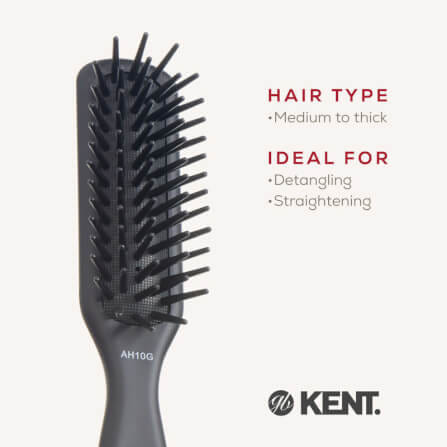 แปรงหวีผม KENT รุ่น AH10G – AIRHEDZ หัวแคบ ซี่ใหญ่ สำหรับผมหนา_5