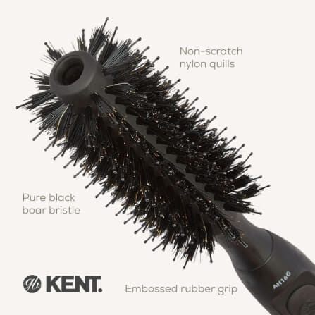 หวีม้วน KENT AH16G ขนหมูป่าผสมไนลอน 48MM | AIRHEDZ ROUND BRUSH_5