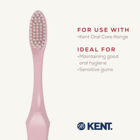 แปรงสีฟันขนนุ่มพิเศษ KENT SMILE ผสานซิลเวอร์ไอออน สีชมพู_6