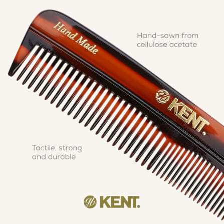 หวีพก KENT รุ่น R7T – แฮนด์เมด ขนาด 130มิล ซี่ถี่และซี่ห่าง สำหรับทุกสภาพผม_6