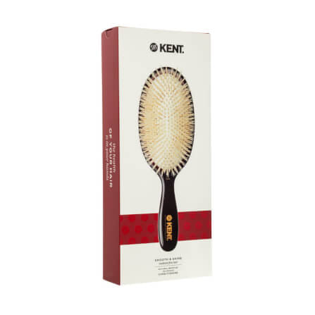 แปรงหวีผม KENT รุ่น CLASSIC SHINE ขนาดใหญ่ ขนหมูป่าแท้สีขาว ขนนุ่ม นำเข้าจากอังกฤษ_9