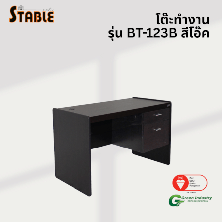 โต๊ะทำงานไม้ STABLE รุ่น BT-123B 120 ซม. สีโอ๊ค_3