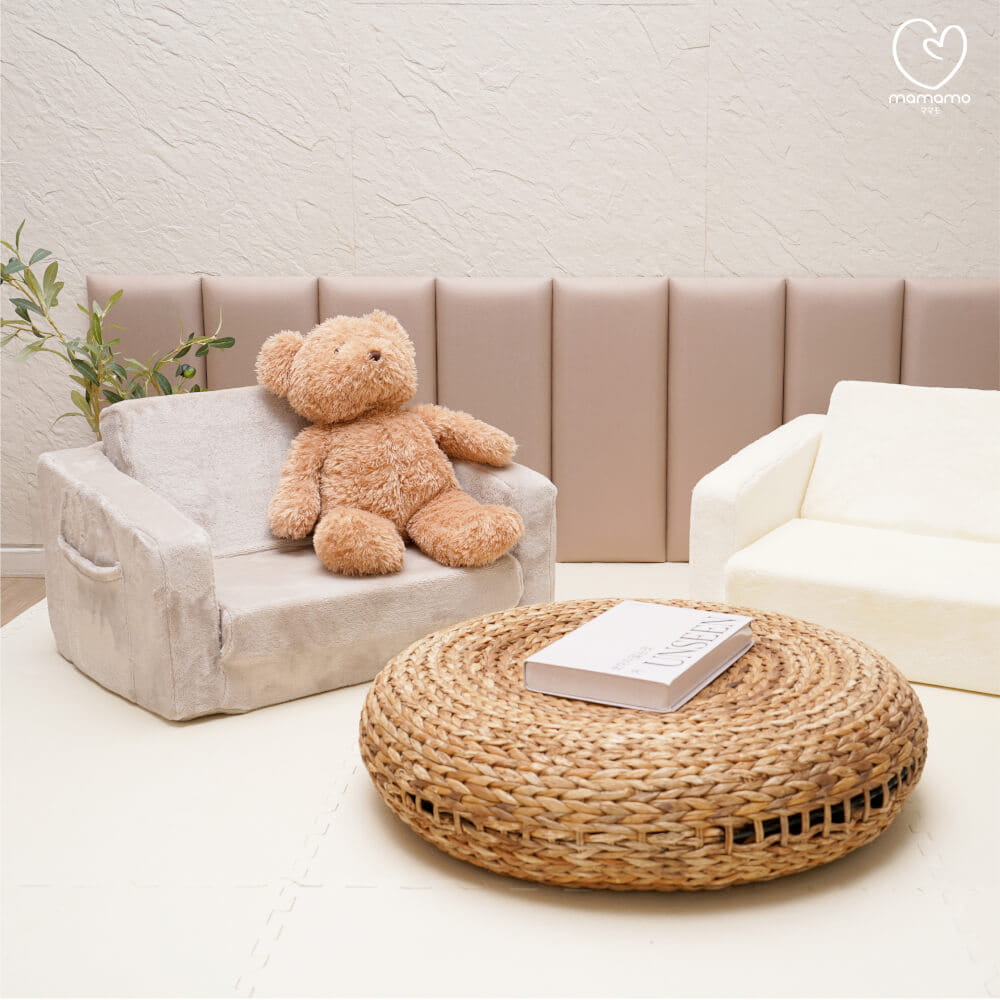 โซฟาเด็กพับได้ MAMAMO แบบพร้อมใช้งาน สี BROWNIE เก้าอี้เด็ก กางง่าย พับเก็บสะดวก สำหรับทำกิจกรรมต่าง ๆ_3