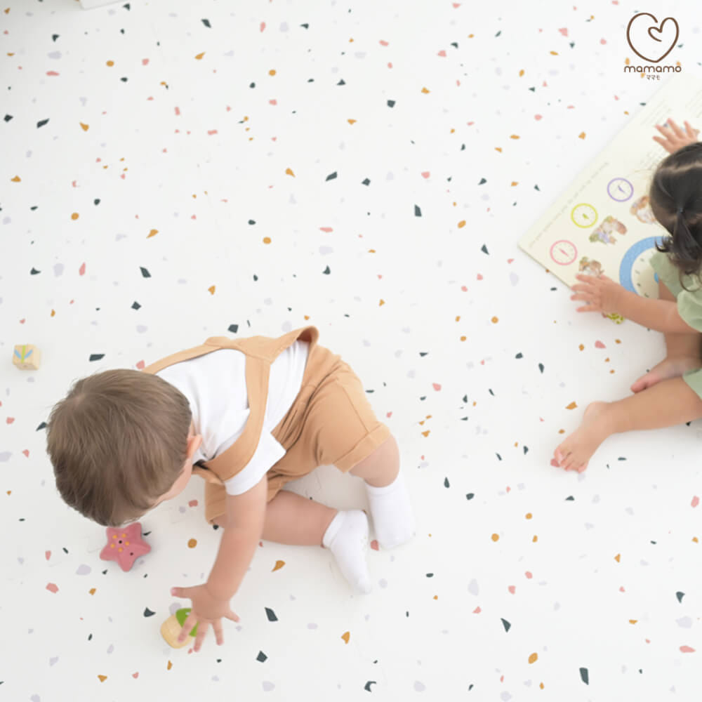 แผ่นรองคลาน จิ๊กซอว์ MAMAMO ลาย PASTEL TERRAZZO เซต 6 แผ่น หนา 1.2 CM._2