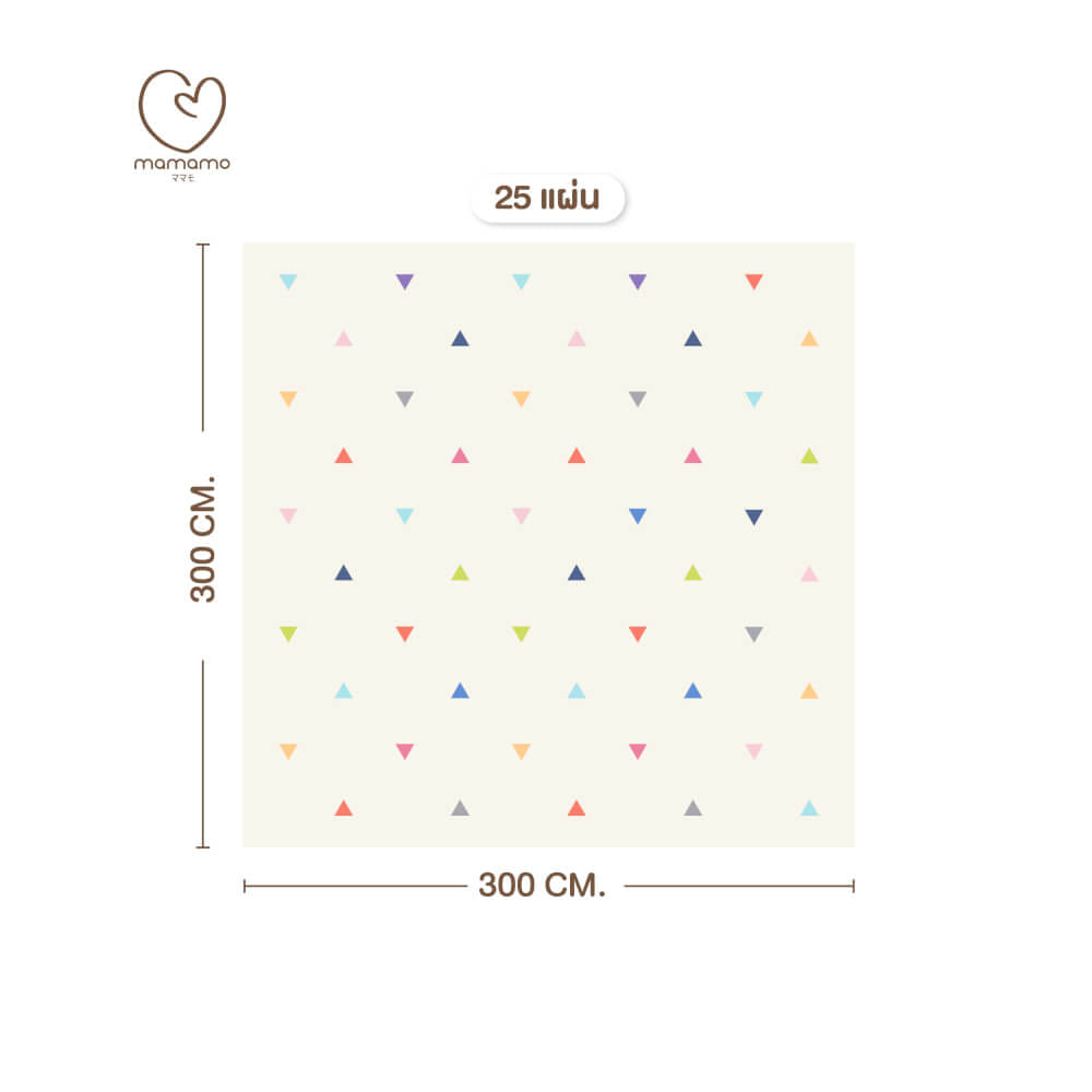แผ่นรองคลาน จิ๊กซอว์ MAMAMO ชุด CHRISTMAS COLLECTION ลาย CONFETTI เซต 25 แผ่น เกรดพรีเมี่ยม หนา 1.4 CM. พร้อมขอบปิด พร้อมส่ง_0
