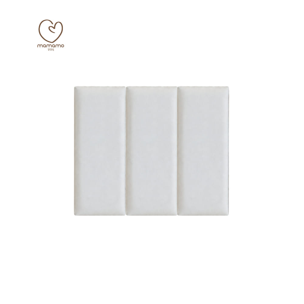 แผ่นกันกระแทกผนัง MAMAMO เซต 3 แผ่น สี SNOW WALL CUSHION เกรดพรีเมี่ยม หนา 3 CM. รองรับแรงกระแทก ปลอดภัยต่อลูกน้อย พร้อมส่ง_10