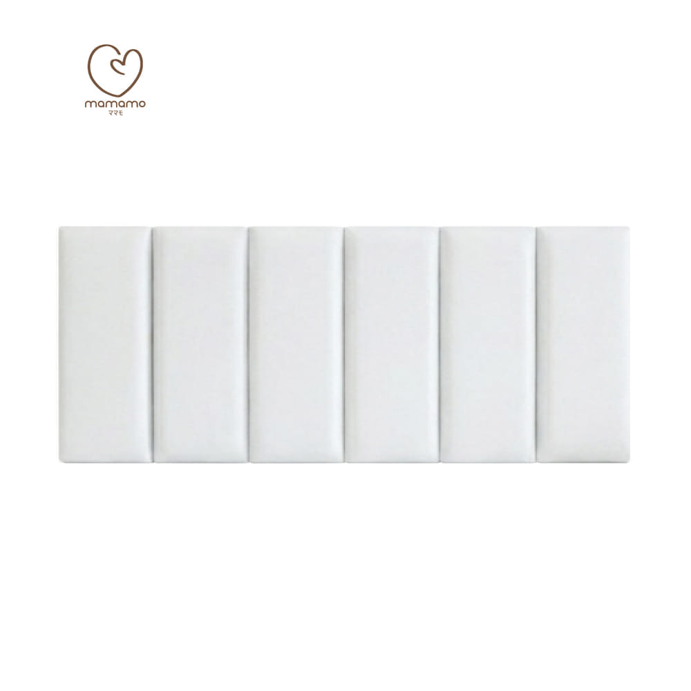 แผ่นกันกระแทกผนัง MAMAMO เซต 6 แผ่น สี SNOW WALL CUSHION เกรดพรีเมี่ยม หนา 3 CM. รองรับแรงกระแทก ปลอดภัยต่อลูกน้อย พร้อมส่ง_10