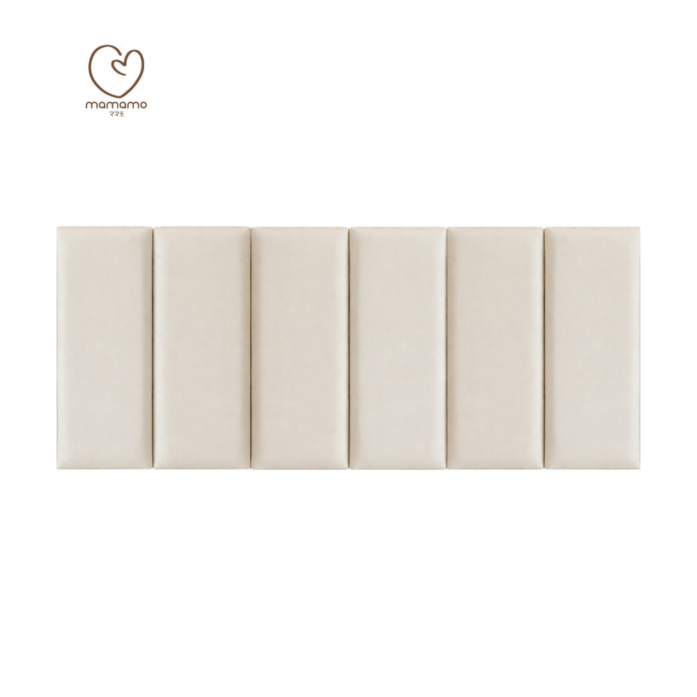 แผ่นกันกระแทกผนัง MAMAMO เซต 6 แผ่น สี BEIGE WALL CUSHION เกรดพรีเมี่ยม หนา 3 CM. รองรับแรงกระแทก ปลอดภัยต่อลูกน้อย พร้อมส่ง_0