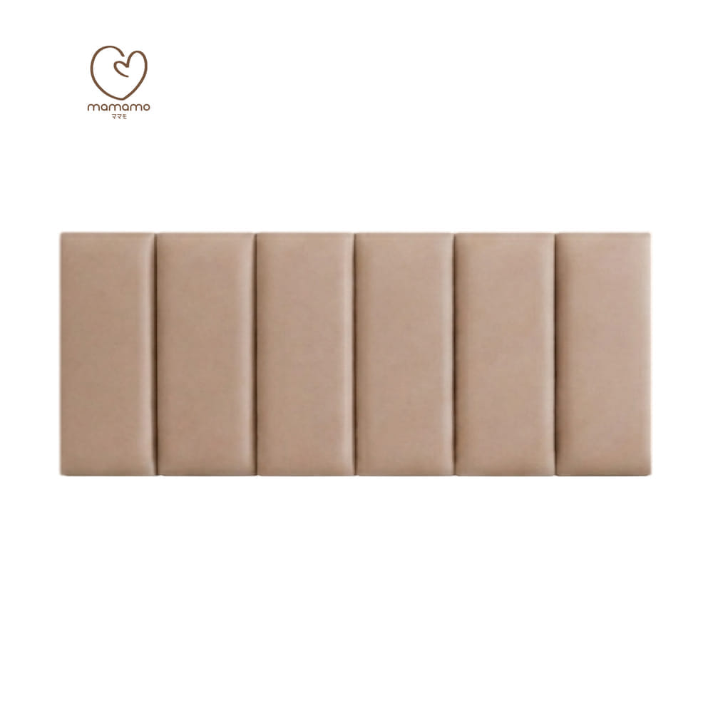 แผ่นกันกระแทกผนัง MAMAMO เซต 6 แผ่น สี ALMOND WALL CUSHION เกรดพรีเมี่ยม หนา 3 CM. รองรับแรงกระแทก ปลอดภัยต่อลูกน้อย พร้อมส่ง_10