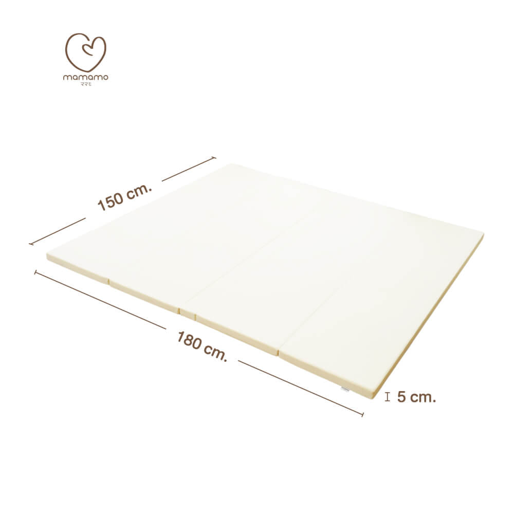เบาะรองคลาน MAMAMO ขนาด 6 ฟุต วัสดุหนัง PU LEATHER เกรดพรีเมี่ยม หนา 5 CM. สีครีม พร้อมส่ง_10