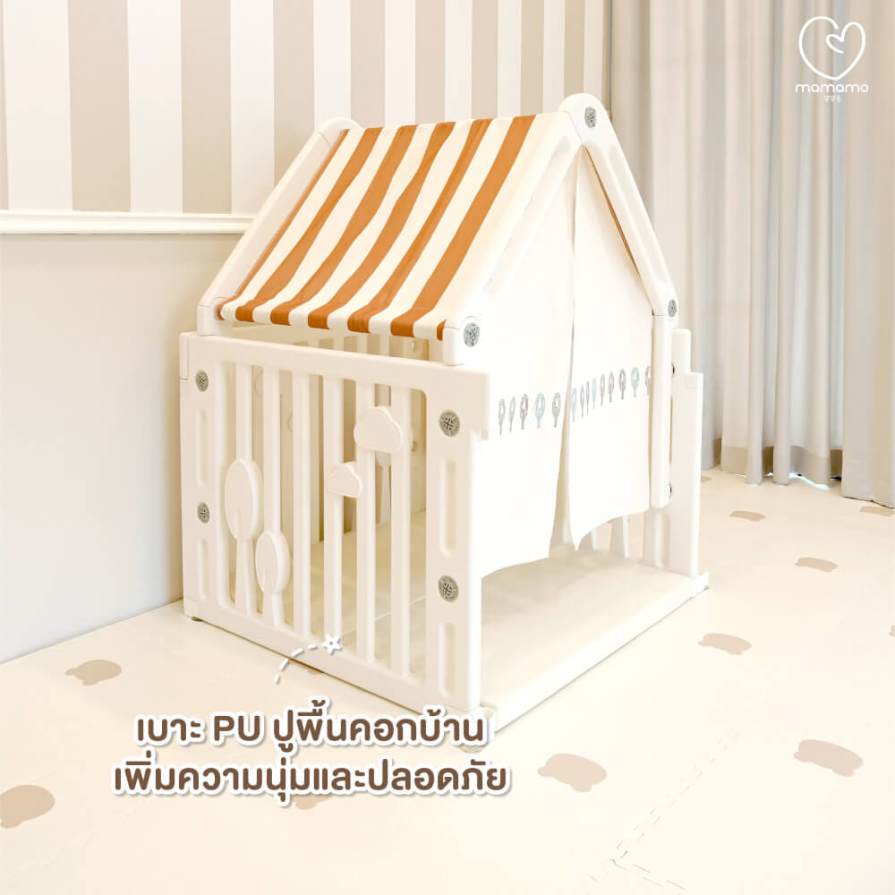 เบาะรองคลาน PU เล็ก MAMAMO วัสดุหนัง PU LEATHER สำหรับปูพื้น PLAY HOUSE เพิ่มความนุ่มและปลอดภัย_2