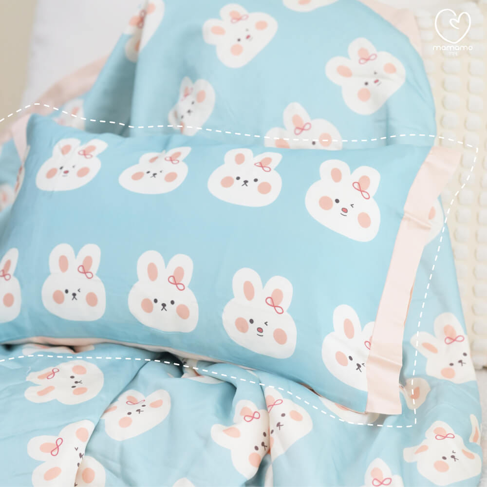 ปลอกหมอน MAMAMO ลาย BABY RABBIT ผ้า TENCEL ขนาด 30X50 CM. พร้อมส่ง_4