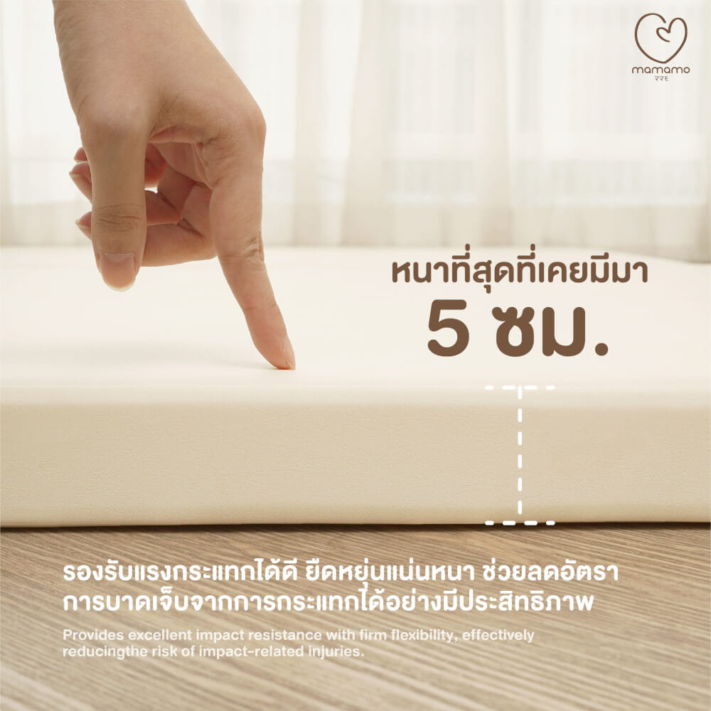 เบาะรองคลาน PU เล็ก MAMAMO วัสดุหนัง PU LEATHER สำหรับปูพื้น PLAY HOUSE เพิ่มความนุ่มและปลอดภัย_4