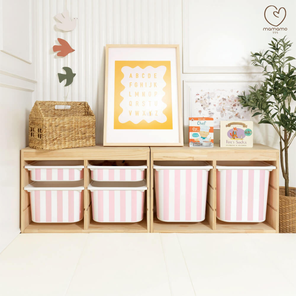 ลิ้นชักเก็บของเล่น MAMAMO แบบ 4 ลิ้นชัก ลาย WHITE TERRAZZO ชั้นเก็บของเล่น กล่องลิ้นชักเก็บของเล่น เฟอร์นิเจอร์สำหรับเด็ก ดีไซน์โค้งมน ปลอดภัยต่อลูกน้อย_5