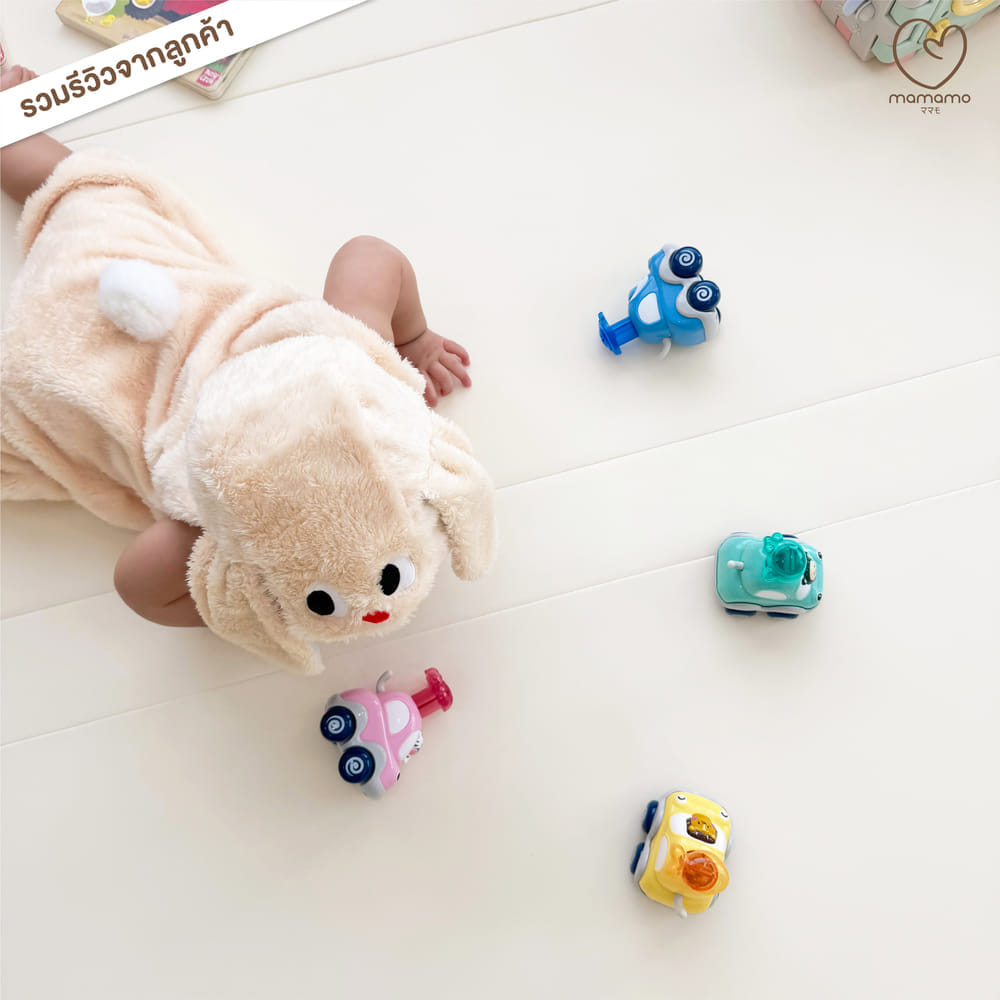 เบาะรองคลาน MAMAMO ขนาด 5 ฟุต วัสดุหนัง PU LEATHER เกรดพรีเมี่ยม หนา 5 CM. สีครีม พร้อมส่ง
