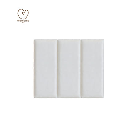 แผ่นกันกระแทกผนัง MAMAMO เซต 3 แผ่น สี SNOW WALL CUSHION เกรดพรีเมี่ยม หนา 3 CM. รองรับแรงกระแทก ปลอดภัยต่อลูกน้อย พร้อมส่ง