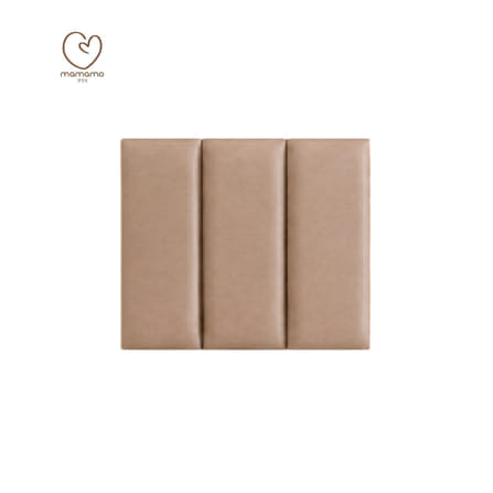 แผ่นกันกระแทกผนัง MAMAMO เซต 3 แผ่น สี ALMOND WALL CUSHION เกรดพรีเมี่ยม หนา 3 CM. รองรับแรงกระแทก ปลอดภัยต่อลูกน้อย พร้อมส่ง
